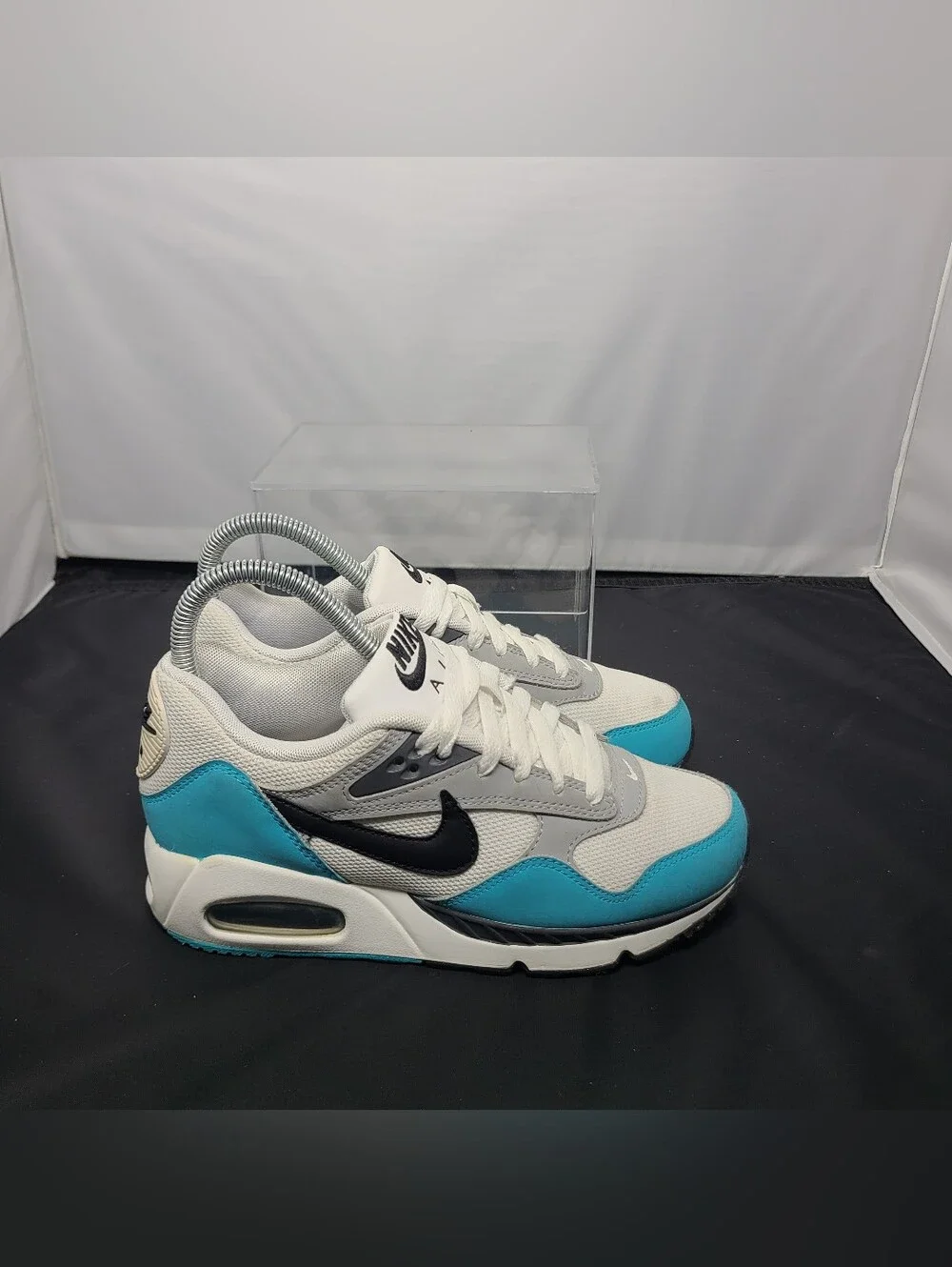 Nike Air Max Correlate 'White Turquoise Blue' Girls Size 5.5